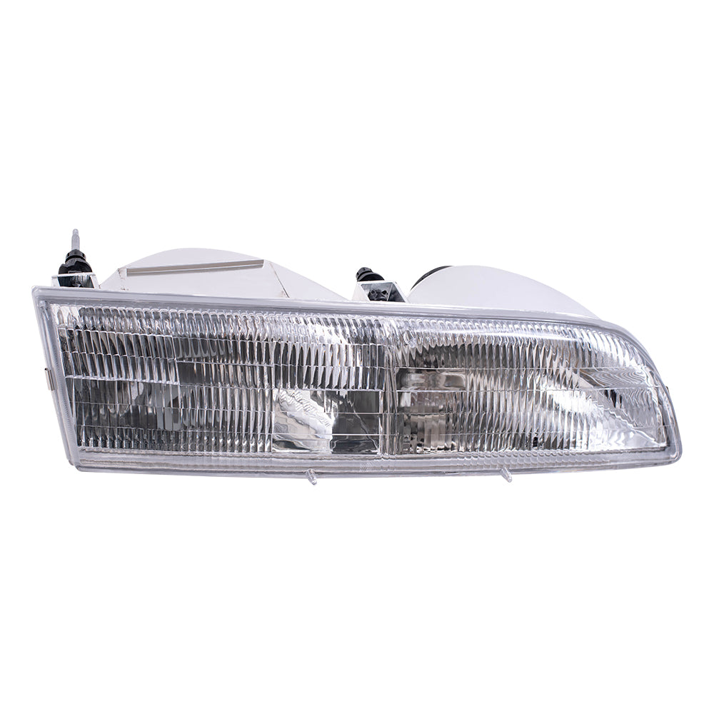 Brock Replacement Passengers Headlight Compatible with 1992-1997 Crown Victoria F2AZ 13008 A