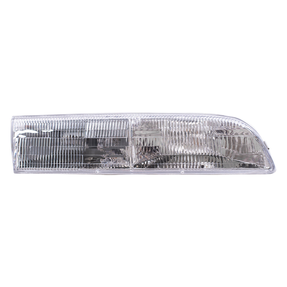 Brock Replacement Passengers Headlight Compatible with 1992-1997 Crown Victoria F2AZ 13008 A