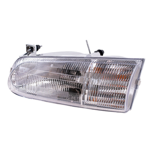 Brock Replacement Drivers Headlight Headlamp Compatible with 1995-1997 Windstar Van F58Z 13008 B