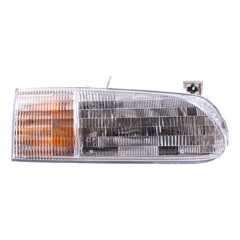 Brock Replacement Passengers Headlight Headlamp Compatible with 1995-1997 Windstar Van F58Z 13008 A