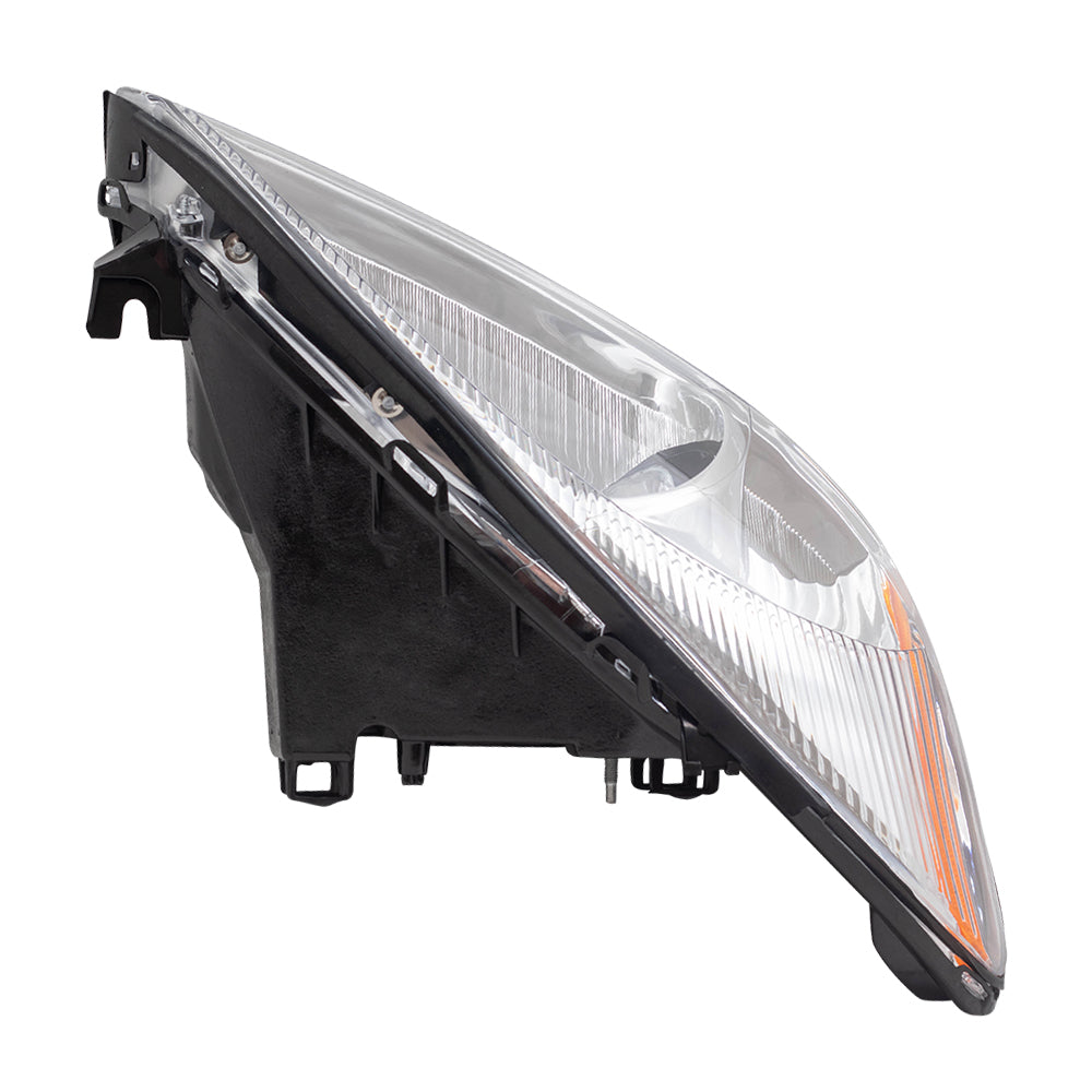 Brock Replacement Passengers Halogen Headlight Headlamp with Chrome Bezel Compatible with 00-07 Taurus 1F1Z13008AA