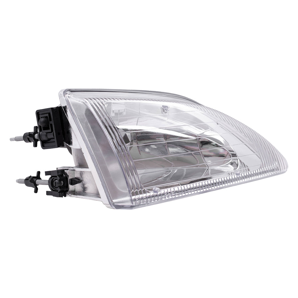 Brock Replacement Passengers Headlight Headlamp with Smooth Lens Compatible with 1994-1998 Mustang F4ZZ 13008 C