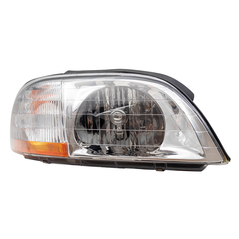 Brock Replacement Passengers Headlight Headlamp Compatible with 1999-2003 Windstar Van 3F2Z13008CA