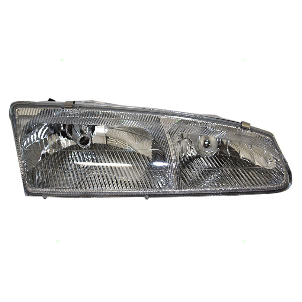 Brock Replacement Passengers Headlight Headlamp Compatible with 1996-1997 Thunderbird Cougar F6SZ 13008 AJ