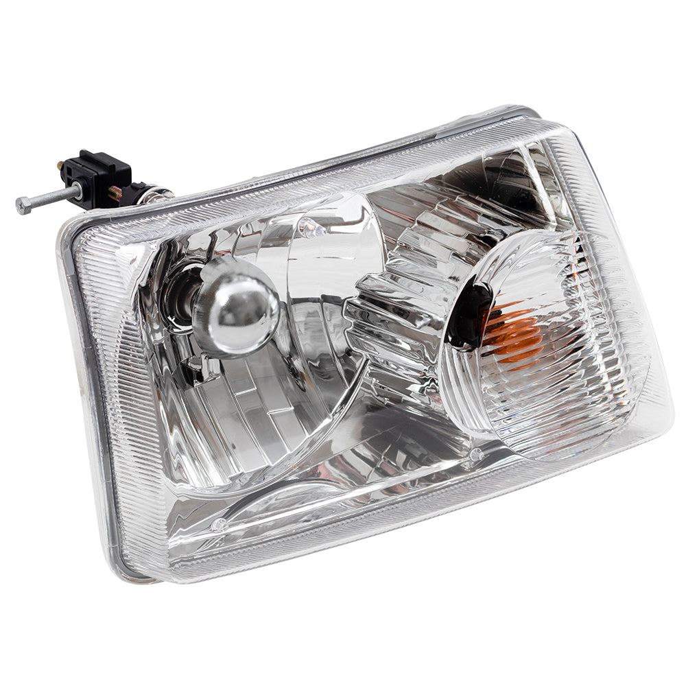 Brock Replacement Passengers Headlight Headlamp Compatible with 2001-2011 Ranger Pickup Truck 6L5Z13008AA