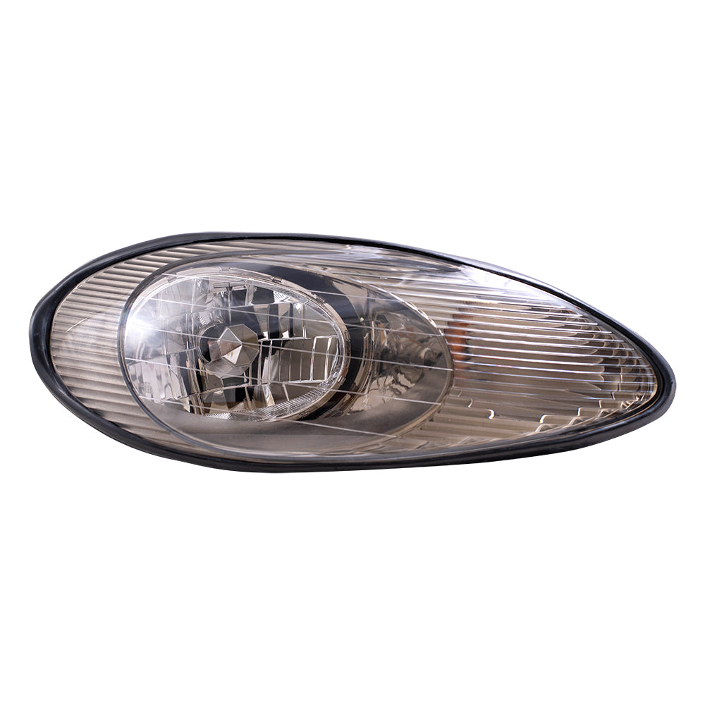 Brock Replacement Passengers Headlight Headlamp Compatible with 96-99 Sable XF1Z13008CA