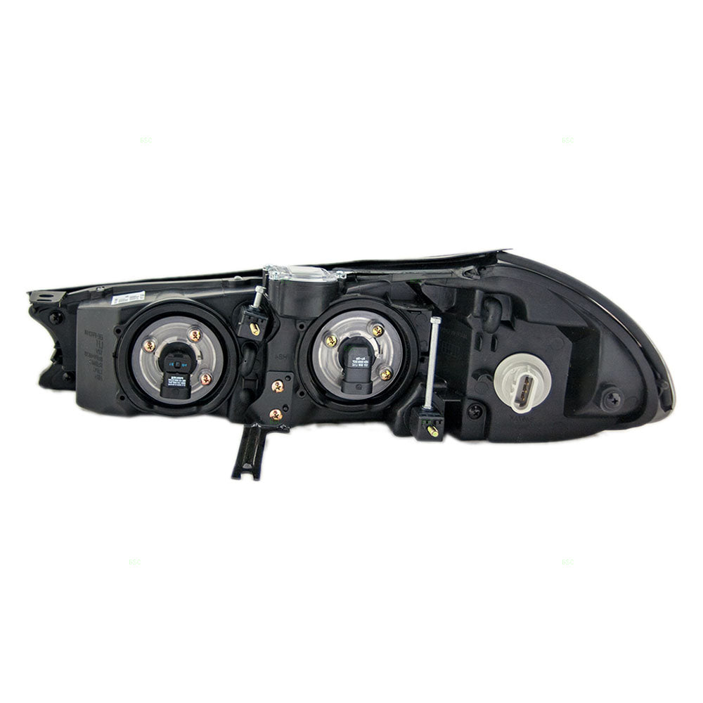 Brock Replacement Passengers Halogen Headlight Headlamp Compatible with 1998-2000 Contour XS2Z13008AA