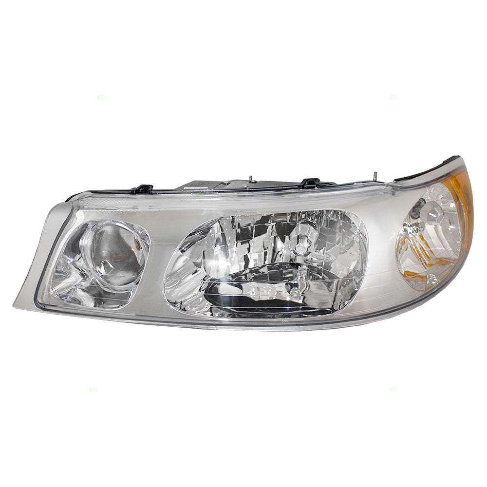 Brock Replacement Drivers Headlight Headlamp Compatible with 1998-2002 Town Car 1W1Z 13008 CA