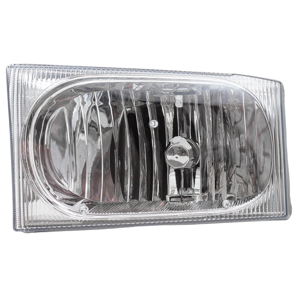 Brock Replacement Drivers Composite Headlight Headlamp Compatible with 1999-2004 Super Duty Pickup Truck 2C3Z 13008 AB