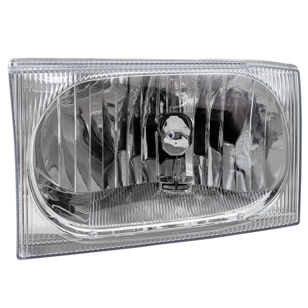 Brock Replacement Drivers Composite Headlight Headlamp Compatible with 1999-2004 Super Duty Pickup Truck 2C3Z 13008 AB