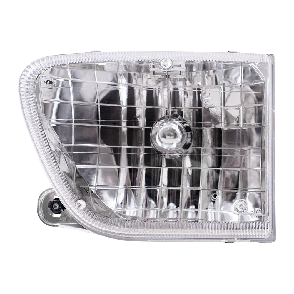 Brock Aftermarket Replacement Driver Left Halogen Headlight Assembly Compatible with 1998-2001 Mercury Mountaineer