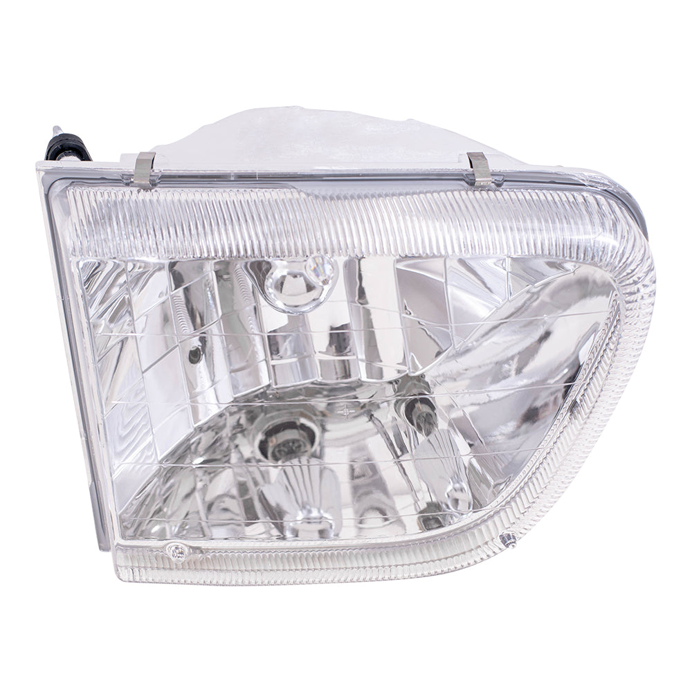 Brock Aftermarket Replacement Passenger Right Halogen Headlight Assembly Compatible with 1998-2001 Mercury Mountaineer