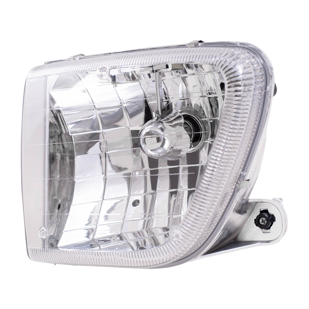 Brock Aftermarket Replacement Passenger Right Halogen Headlight Assembly Compatible with 1998-2001 Mercury Mountaineer