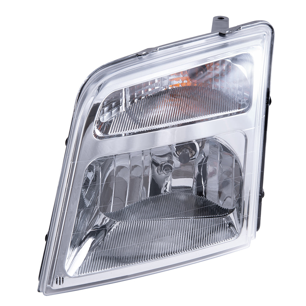 Brock Aftermarket Replacement Driver Left Halogen Combination Headlight Assembly