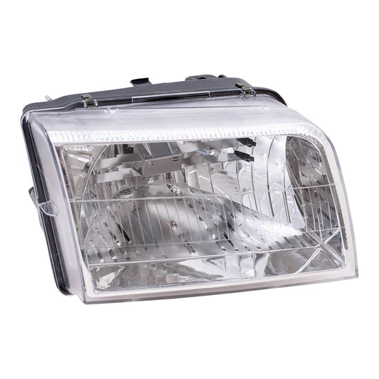 Brock Replacement Passengers Headlight Headlamp Compatible with 2006-2011 Grand Marquis 6W3Z 13008 AC