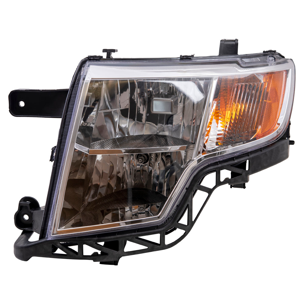 Brock Aftermarket Replacement Driver Left Halogen Combination Headlight Assembly Compatible With 2007-2010 Ford Edge