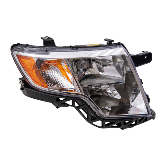 Brock Aftermarket Replacement Passenger Right Halogen Combination Headlight Assembly Compatible With 2007-2010 Ford Edge