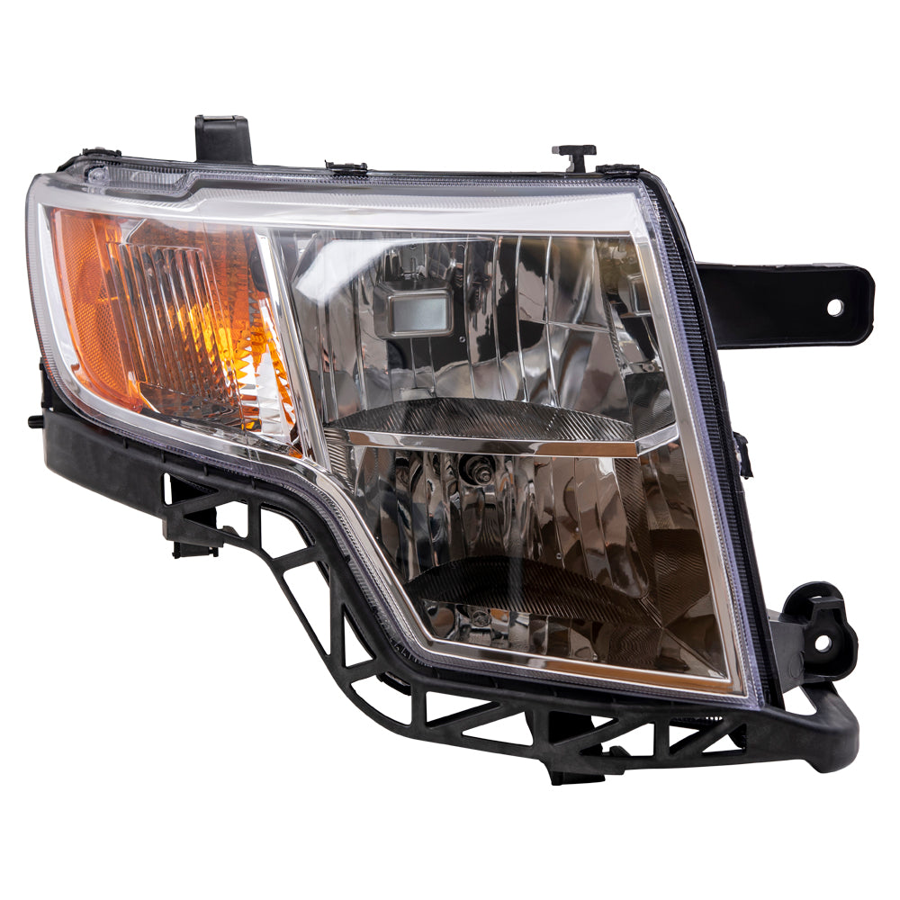 Brock Aftermarket Replacement Passenger Right Halogen Combination Headlight Assembly Compatible With 2007-2010 Ford Edge