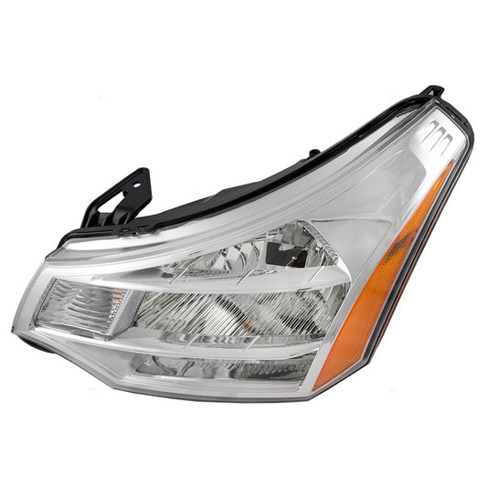 Brock Replacement Drivers Halogen Headlight Clear Lens Compatible with 2008-2011 Focus 8S4Z13008F