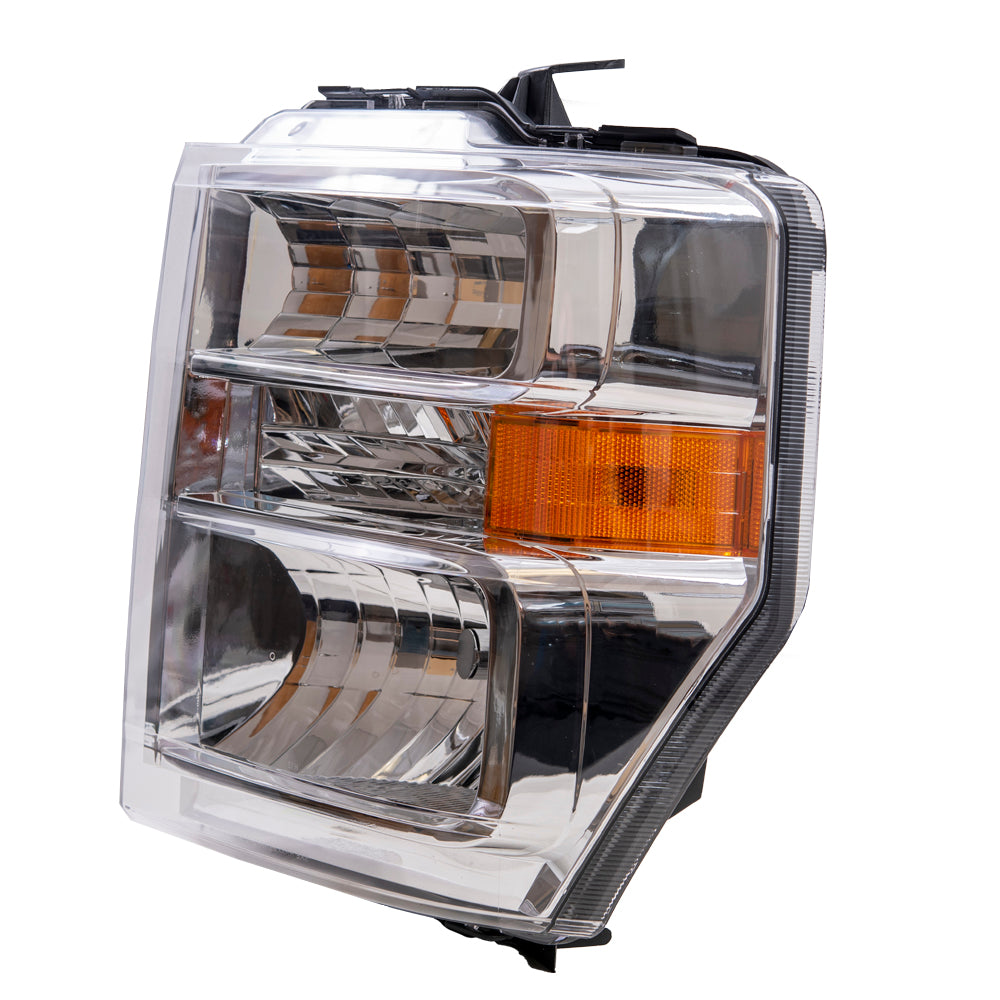 Brock Replacement Drivers Aero Style Combination Headlight Left Headlamp Compatible with 08-19 Econoline Van AC2Z13008D FO2502249