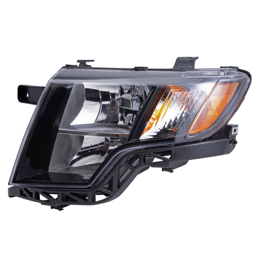 Brock 3221-2020L Driver Side Left Halogen Combination Headlight Assembly Compatible with 2009-2010 Ford Edge Sport