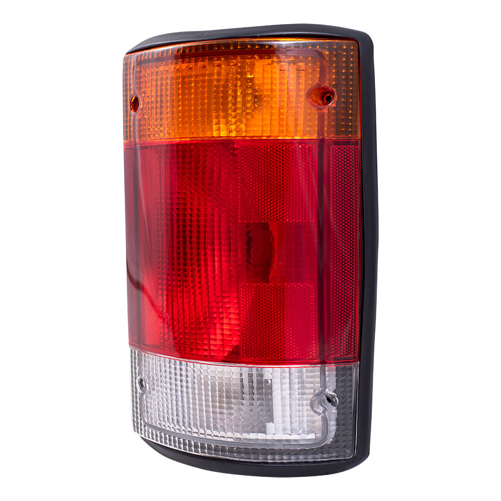 Brock Replacement Driver and Passenger Taillights Tail Lamps Compatible with 1992-1994 E150 E250 E350 Econoline Van F2UZ 13405 A F2UZ 13404 A