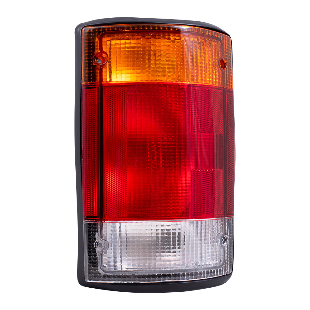 Brock Replacement Driver and Passenger Taillights Tail Lamps Compatible with 1992-1994 E150 E250 E350 Econoline Van F2UZ 13405 A F2UZ 13404 A