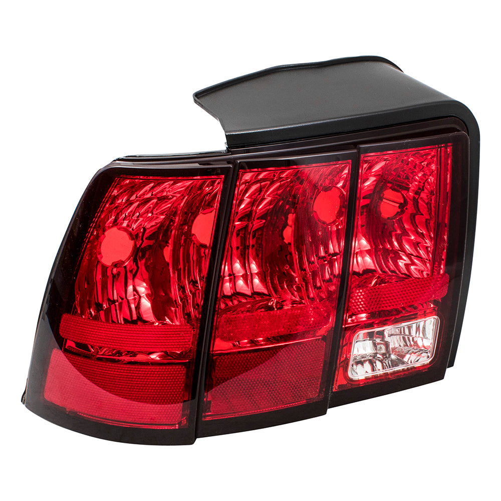 Brock Replacement Driver and Passenger Taillights Tail Lamps Compatible with 1999-2004 Mustang Base GT Mach I Bullitt 3R3Z 13405 AA 3R3Z 13404 AA