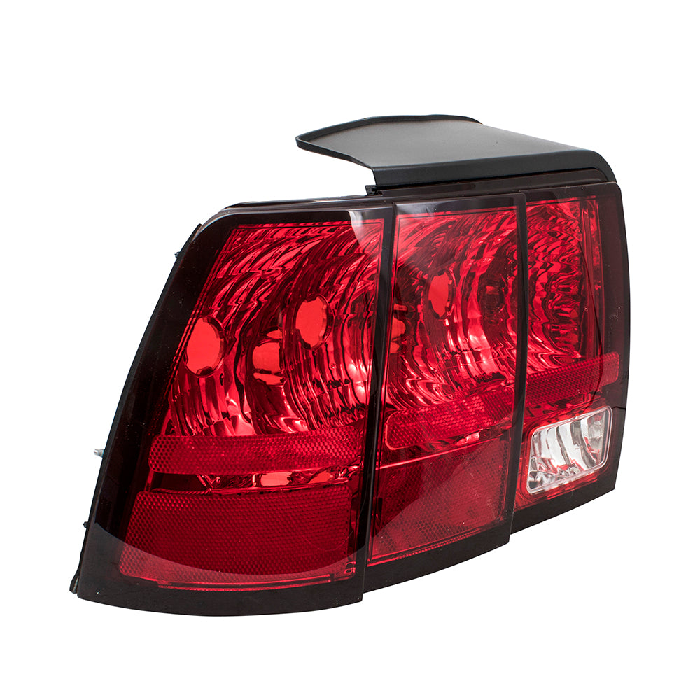 Brock Replacement Driver and Passenger Taillights Tail Lamps Compatible with 1999-2004 Mustang Base GT Mach I Bullitt 3R3Z 13405 AA 3R3Z 13404 AA