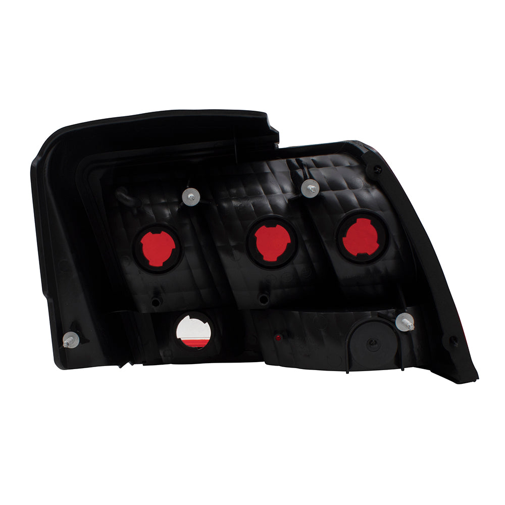 Brock Replacement Driver and Passenger Taillights Tail Lamps Compatible with 1999-2004 Mustang Base GT Mach I Bullitt 3R3Z 13405 AA 3R3Z 13404 AA