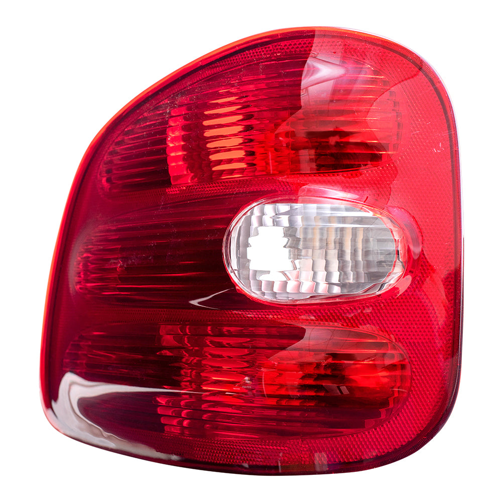 Brock Replacement Driver and Passenger Taillights Tail Lamps Compatible with 1997-2000 F150 Flareside Pickup Truck F85Z13405BA F85Z13404BA