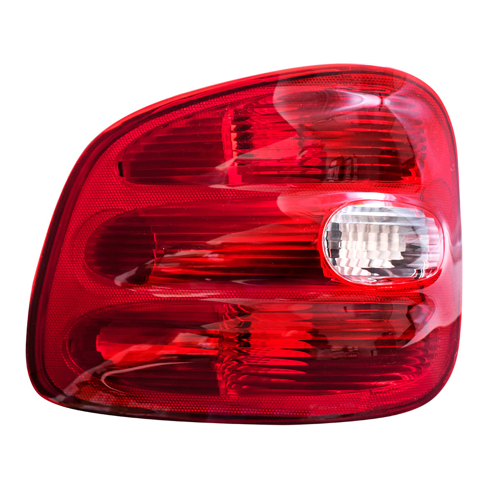 Brock Replacement Driver and Passenger Taillights Tail Lamps Compatible with 1997-2000 F150 Flareside Pickup Truck F85Z13405BA F85Z13404BA