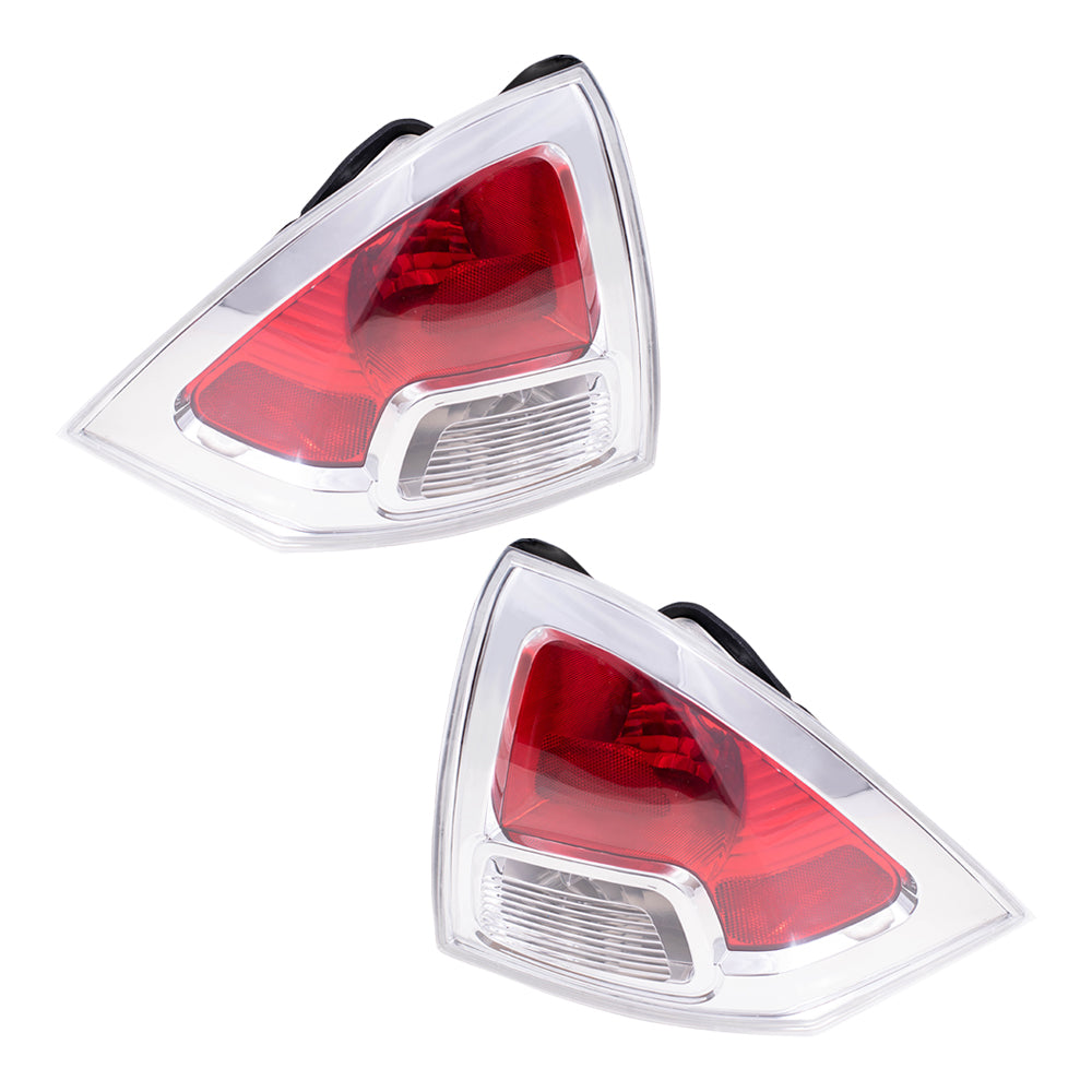 Brock Aftermarket Replacement Driver Left Passenger Right Combination Tail Light Unit Set Compatible with 2006-2009 Ford Fusion