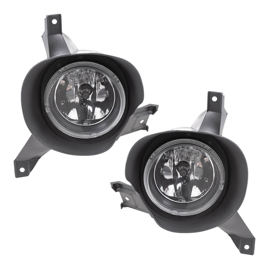 Brock Replacement Driver and Passenger Fog Lights Compatible with 2001-2005 Explorer Sport Trac Pickup Truck