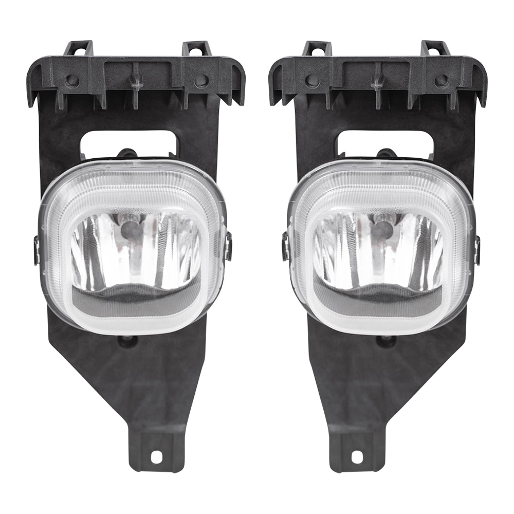 Brock Replacement Driver and Passenger Fog Lights Lamps Compatible with 2005-2007 F250 F350 F450 Super Duty Pickup Truck 2005 Excursion