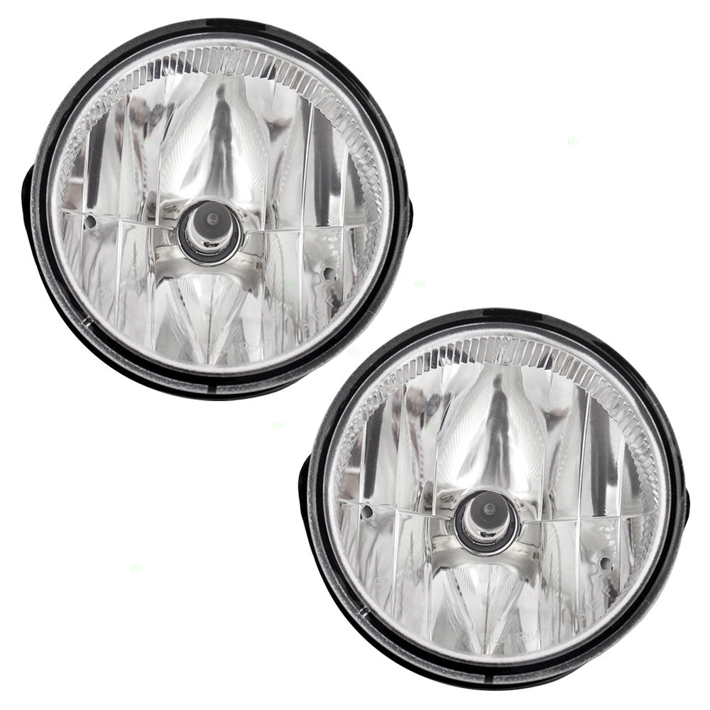 Brock Replacement Pair of Fog Lights Lamps Compatible with 2008-2011 Ranger Pickup Truck AL1Z15200A