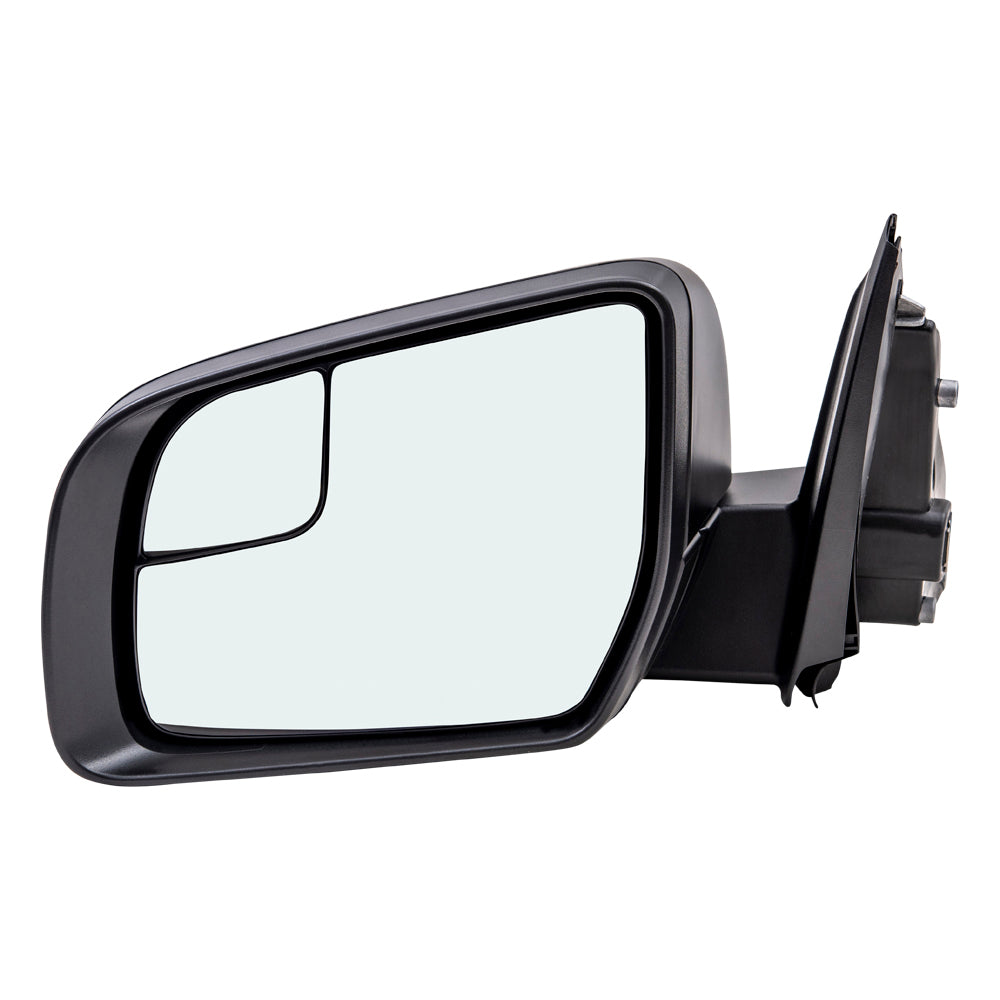 Brock Aftermarket Replacement Driver Left Power Mirror Paint to Match Black with Spotter Glass-Manual Fold without Heat-Blind Spot Detection Compatible with 2019-2021 Ford Ranger