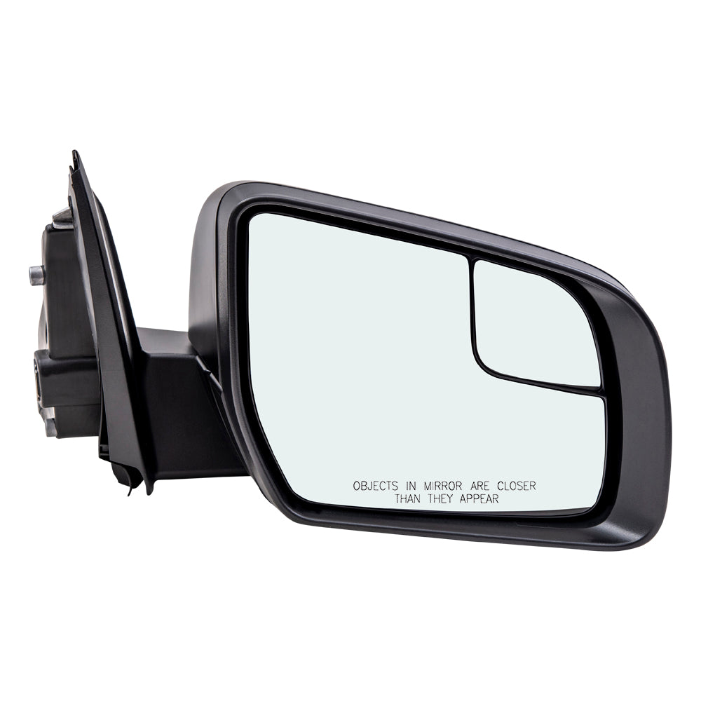 Brock Aftermarket Replacement Passenger Right Power Mirror Paint to Match Black with Spotter Glass-Manual Fold without Heat-Blind Spot Detection Compatible with 2019-2021 Ford Ranger