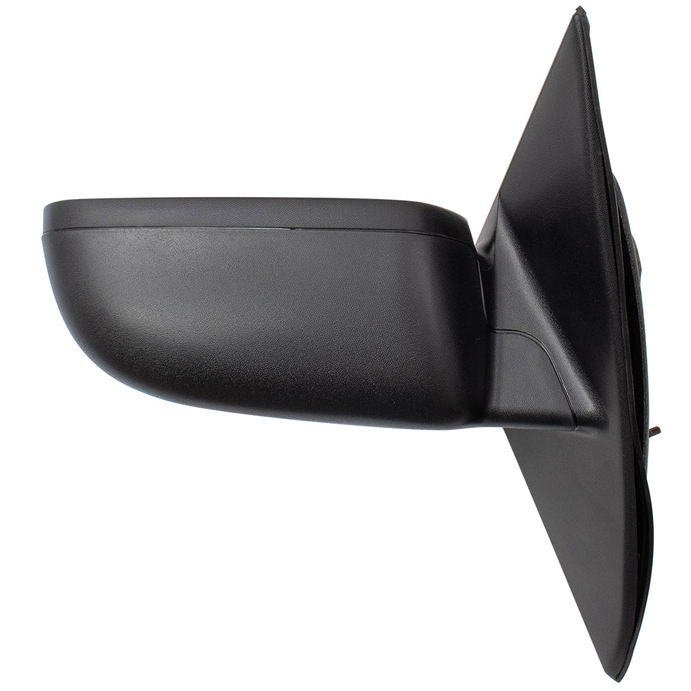 Brock Replacement Passenger Side Power Mirror Textured Black without Heat, Puddle Light or Blind Spot Information System Compatible with 2011-2012 Fusion