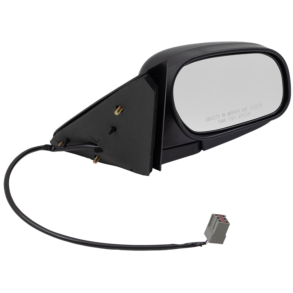 Brock Replacement Driver and Passenger Side Power Mirrors Paint to Match Black without Heat Compatible with 2009-2011 Crown Victoria