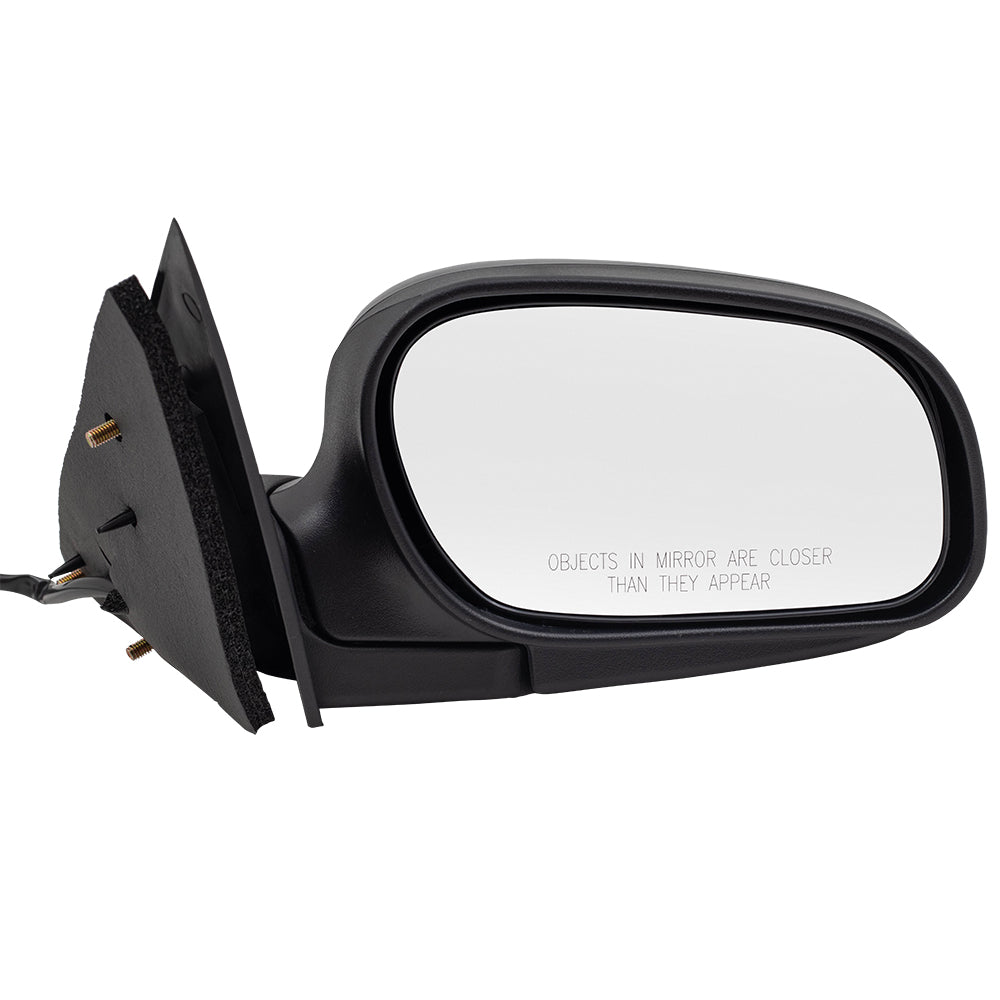 Brock Replacement Passenger Side Power Mirror Paint to Match Black without Heat Compatible with 2009-2011 Crown Victoria