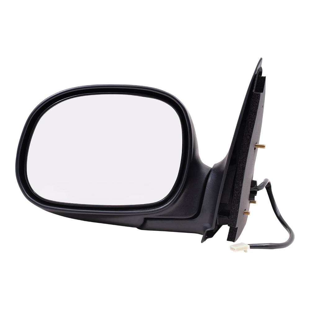 Brock Aftermarket Replacement Driver Left Power Mirror Paint To Match Black Without Heat-Signal With Adapter Compatible With 1997-2003 F-150 Standard Cab/Extended Cab Does Not Fit SuperCrew