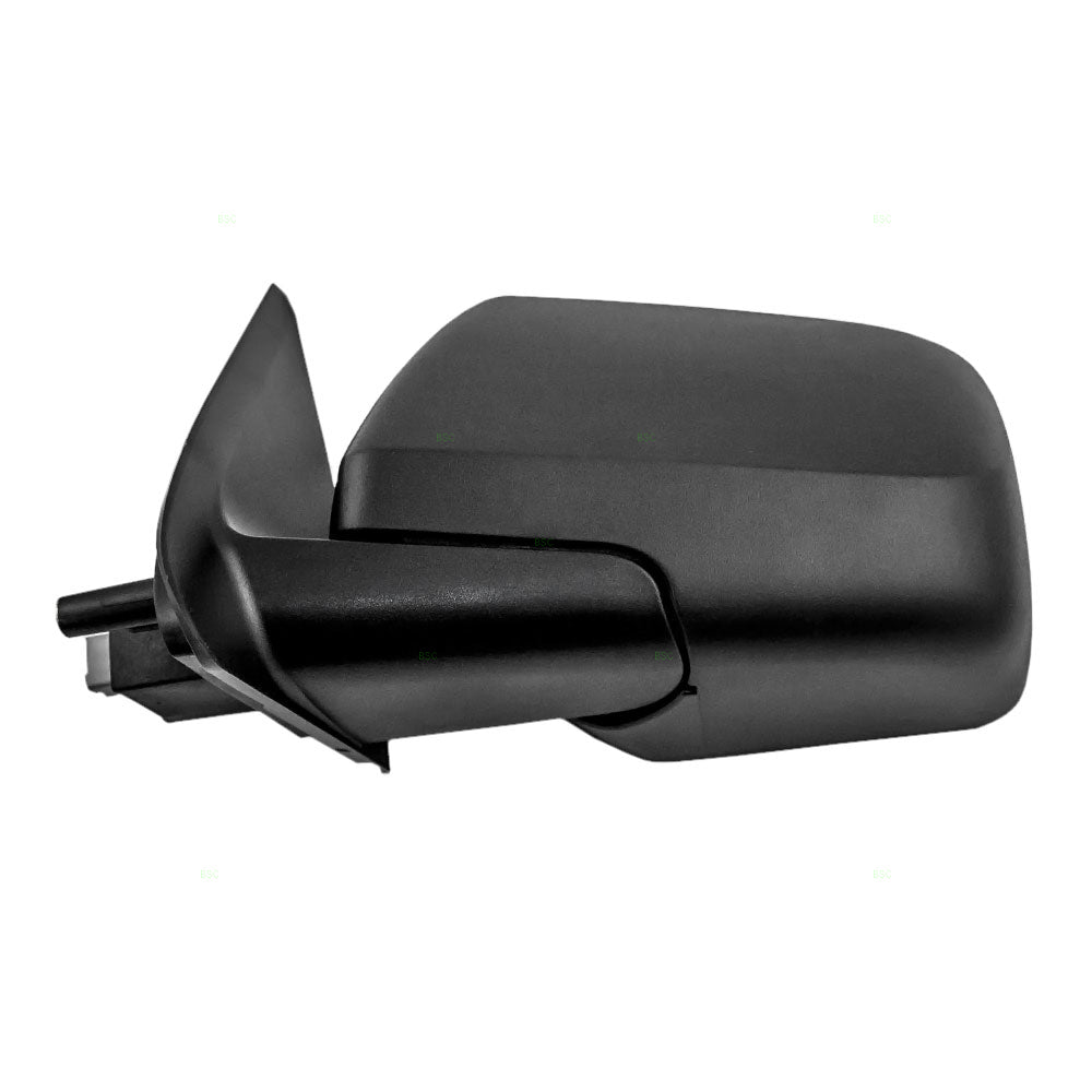 Brock Replacement Driver Side Power Mirror Textured Black without Heat with Blind Spot Glass and Manual Folding Compatible with 2008-2012 Escape/Hybrid & 2008-2011 Mariner/Hybrid