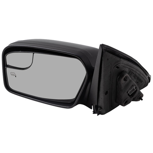 Brock Aftermarket Replacement Part Driver Side Power Mirror Paint to Match Black with Heat without Puddle Light-Blind Spot Information System Compatible with 2011-2012 Ford Fusion