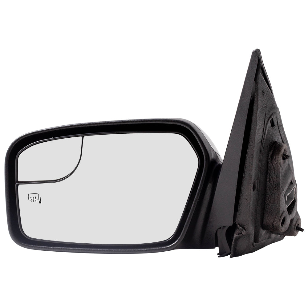 Brock Aftermarket Replacement Part Driver Side Power Mirror Paint to Match Black with Heat without Puddle Light-Blind Spot Information System Compatible with 2011-2012 Ford Fusion