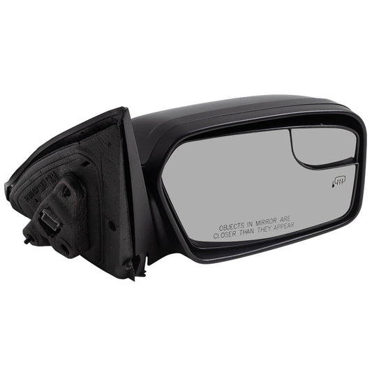 Brock Aftermarket Replacement Passenger Right Power Mirror Paint to Match Black with Heat without Puddle Light-Blind Spot Information System Compatible with 2011-2012 Ford Fusion