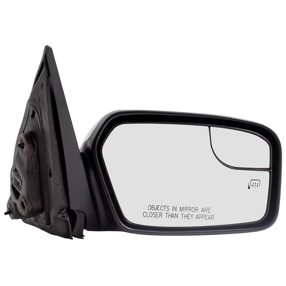 Brock Aftermarket Replacement Passenger Right Power Mirror Paint to Match Black with Heat without Puddle Light-Blind Spot Information System Compatible with 2011-2012 Ford Fusion