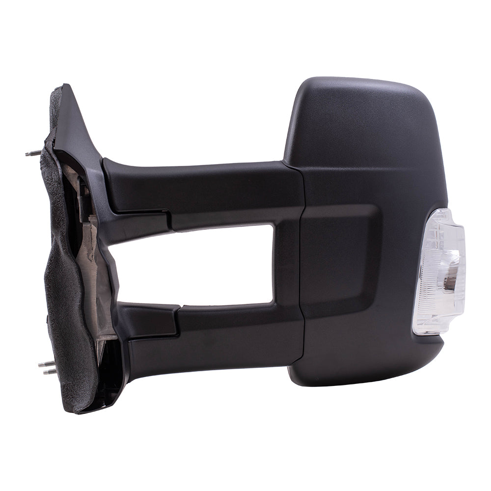 Replacement Driver Side Mirror Heated with Signal Dual Long Arms Compatible with 2015-2019 Transit Van with Low Roof