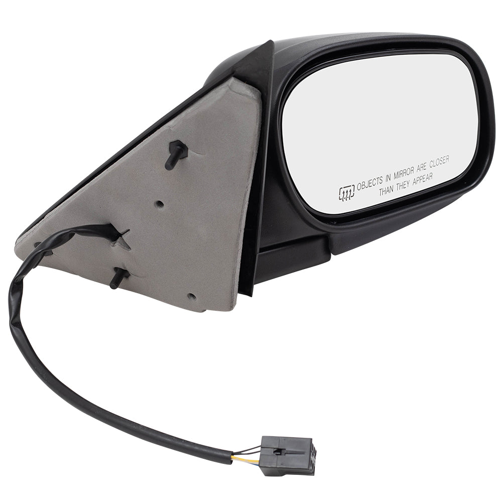 Brock Aftermarket Replacement Driver Left Passenger Right Power Mirror Set Paint to Match Black with Heat Compatible with 2009-2011 Ford Crown Victoria