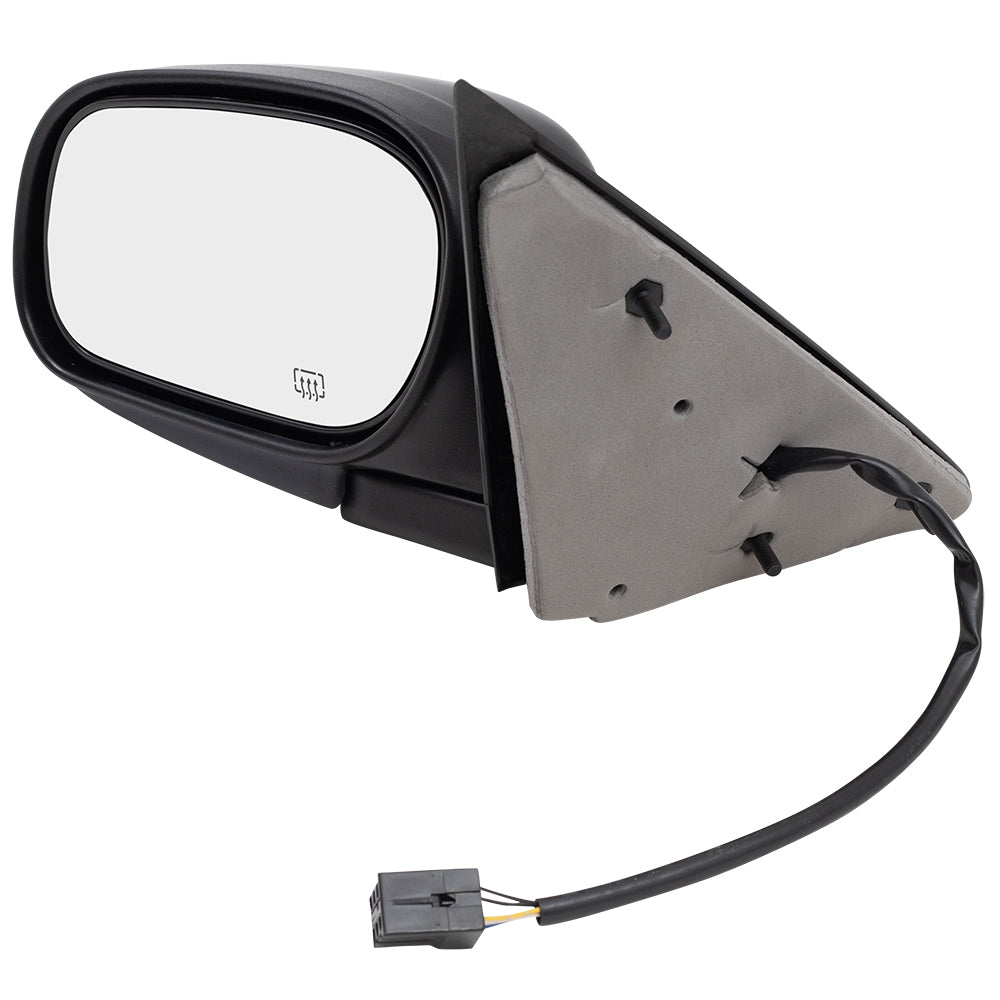 Brock Aftermarket Replacement Driver Left Power Mirror Paint to Match Black with Heat Compatible with 2009-2011 Ford Crown Victoria